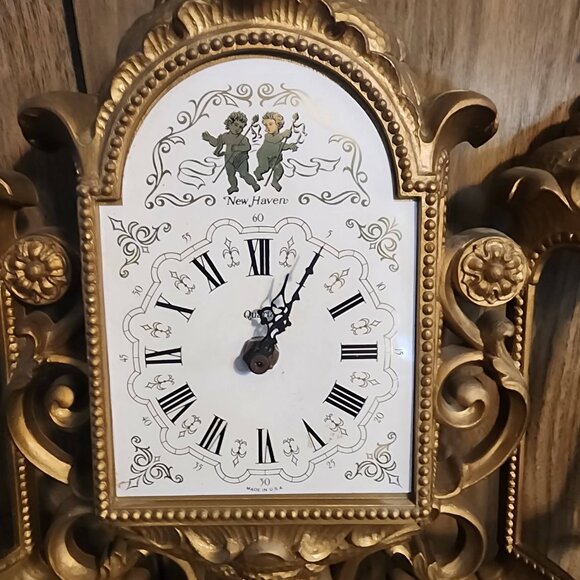 Vintage Burwood Product Co "NEW HAVEN" 597 Wall Clock - Picture 2 of 10